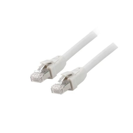 Equip Patchkabel Cat8.1 S/FTP 2xRJ45 0.50m grau LSZH Polybeutel - 608017