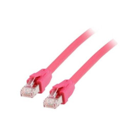Equip Patchkabel Cat8.1 S/FTP 2xRJ45 1.00m rot LSZH Polybeutel - 608020