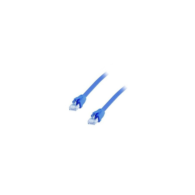 Equip Patchkabel Cat8.1 S/FTP 2xRJ45 0.50m blau LSZH Polybeutel - 608037