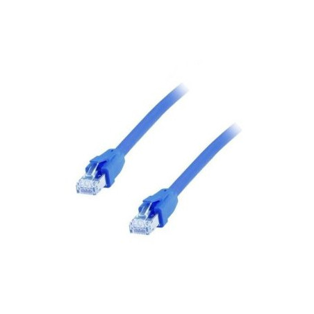 Equip Patchkabel Cat8.1 S/FTP 2xRJ45 0.50m blau LSZH Polybeutel - 608037