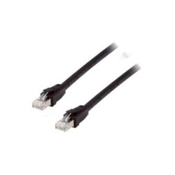 Equip Patchkabel Cat8.1 S/FTP 2xRJ45 1.00m schwarz LSZH Polybeutel - 608050