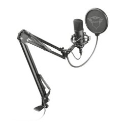 MICROFONO TRUST GXT 252+ EMITA - PC PATRON CARDIOIDE - CON BRAZO -INCLUYE SOPORTE Y ESTUCHE - FILTRO - 22400