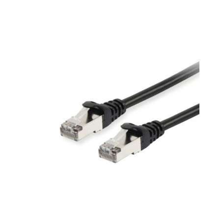 Equip Patchkabel Cat6 S/FTP 2xRJ45 0.50m schwarz LSZH Polybeutel - 605597