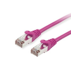Equip Patchkabel Cat6 S/FTP 2xRJ45 1.00m violet LSZH Polybeutel - 605555