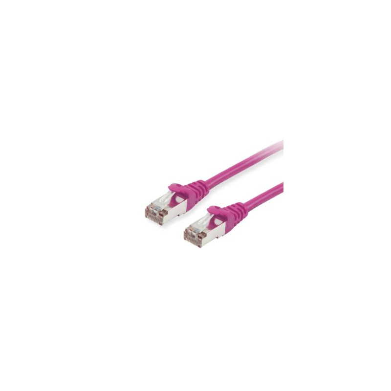 Equip Patchkabel Cat6 S/FTP 2xRJ45 1.00m violet LSZH Polybeutel - 605555