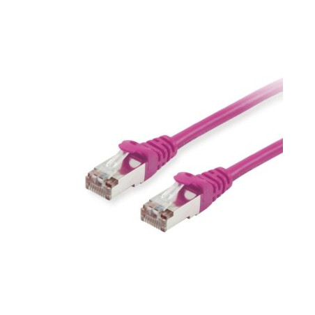 Equip Patchkabel Cat6 S/FTP 2xRJ45 1.00m violet LSZH Polybeutel - 605555