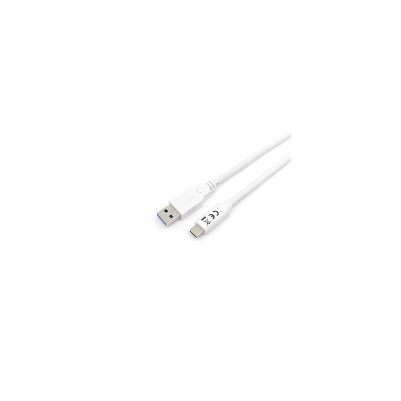 Equip Kabel USB-A 3.2 - C St/St 1.00m 3A/20V ws - 128363-2