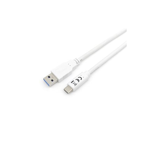 Equip Kabel USB-A 3.2 - C St/St 1.00m 3A/20V ws - 128363-2