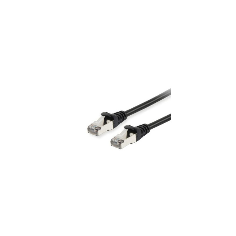 Equip Patchkabel Cat6A S/FTP 2xRJ45 30.00m schwarz LSZH Polybeutel - 606111