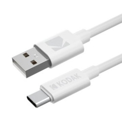 CABLE USB-A A USB-C 1M KODAK 30425965 COLOR BLANCO - 30425965