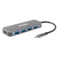 HUB USB-C D-LINK DUB-2340 A 3xUSB3.0 1xUSB-C PD 60W - DUB-2340