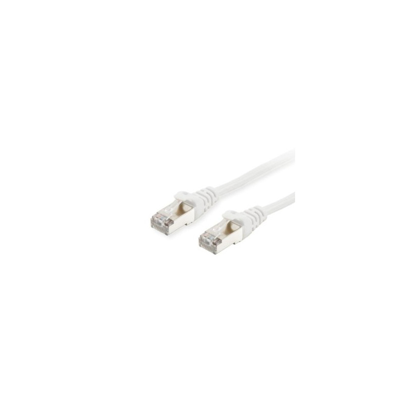 Equip Patchkabel Cat6A S/FTP 2xRJ45 5.00m weiß LSZH Polybeutel - 606006