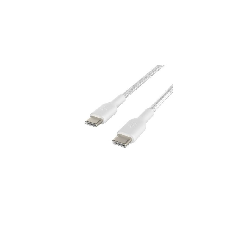 Belkin USB-C/USB-C Cable 1m coated, white CAB004bt1MWH - CAB004BT1MWH