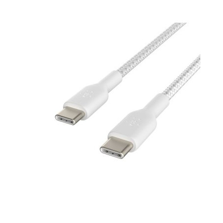 Belkin USB-C/USB-C Cable 1m coated, white CAB004bt1MWH - CAB004BT1MWH