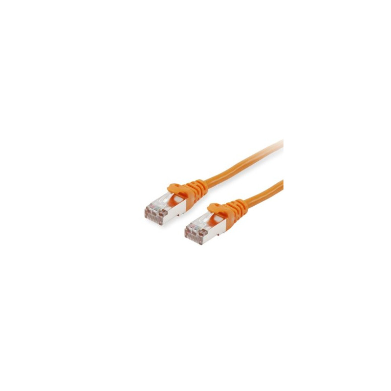 Equip Patchkabel Cat6A S/FTP 2xRJ45 0.50m orange LSZH Polybeutel - 606602