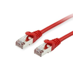 Equip Patchkabel Cat6A S/FTP 2xRJ45 10.00m rot LSZH Polybeutel - 606508