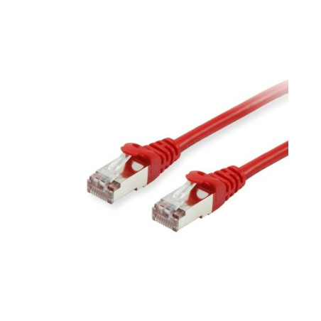 Equip Patchkabel Cat6A S/FTP 2xRJ45 10.00m rot LSZH Polybeutel - 606508