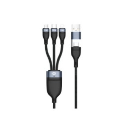 CONCEPTRONIC Kabel USB-C/-A3.0-C/MicroB/+ 480Mbs 1.50m sw - ETTA06B15