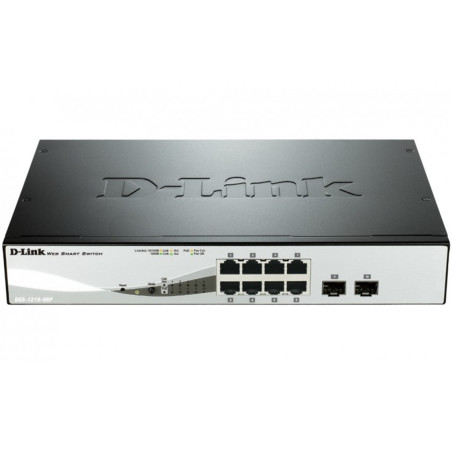 Switch d - link 8 puertos gigabit ethernet 10 - 100 - 1000 poe layer2 smartiii - DGS-1210-08P/E-2