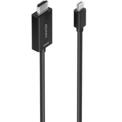 Cable Conversor Aisens A125-0887/ Mini DisplayPort Macho - HDMI 4K Macho/ 1.5m/ Negro - A125-0887