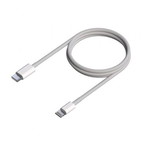 Cable USB 2.0 Tipo-C Lightning Aisens A102-0543/ USB Tipo-C Macho - Lightning Macho/ 50cm/ Blanco - A102-0543