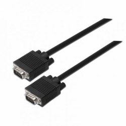 Cable SVGA Aisens A113-0070/ VGA Macho - VGA Macho/ Hasta 3W/ 10Mbps/ 5m/ Negro - A113-0070
