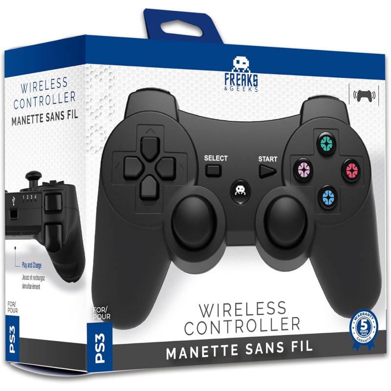Mando Inalambrico Negro Freaks & Geeks Ps3 - 3760178623988