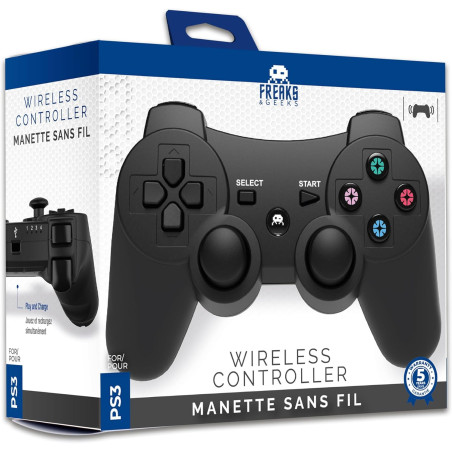 Mando Inalambrico Negro Freaks & Geeks Ps3 - 3760178623988