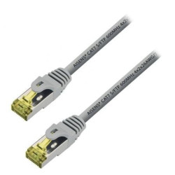 Cable de Red RJ45 S/FTP Aisens A146-0333 Cat.7/ 50cm/ Gris - A146-0333