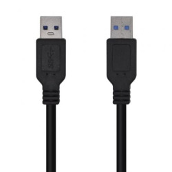 Cable USB 3.0 Aisens A105-0447/ USB Macho - USB Macho/ 5Gbps/ 2m/ Negro - A105-0447