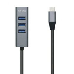 Hub USB Tipo-C Aisens A109-0508/ 4xUSB/ Gris - A109-0508