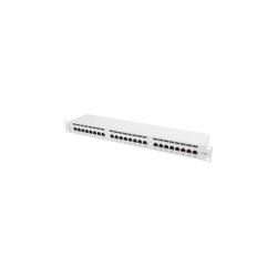 PATCH PANEL LANBERG 24 PUERTOS 1U 19" CAT.6 FTP GRIS - PPS6-1024-S