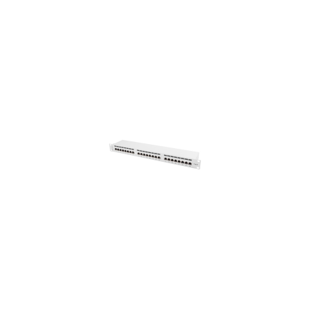 PATCH PANEL LANBERG 24 PUERTOS 1U 19" CAT.6 FTP GRIS - PPS6-1024-S