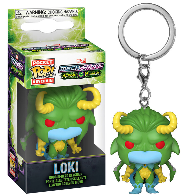 Llavero Pocket POP Marvel Monster Hunters Loki - 889698615198