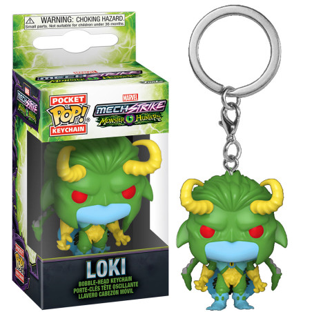 Llavero Pocket POP Marvel Monster Hunters Loki - 889698615198