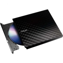 Grabadora Externa CD/DVD Asus SDRW-08D2S-U Lite/ Negra - 90-DQ0435-UA221KZ