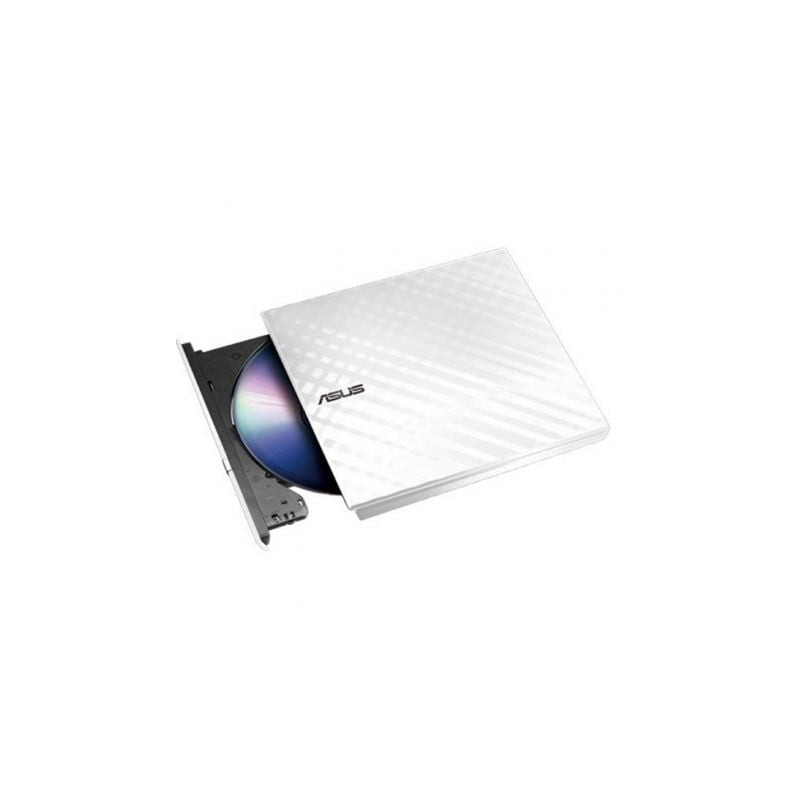 Grabadora Externa CD/DVD Asus SDRW-08DS2S-U Lite/ Blanco - 90-DQ0436-UA221KZ