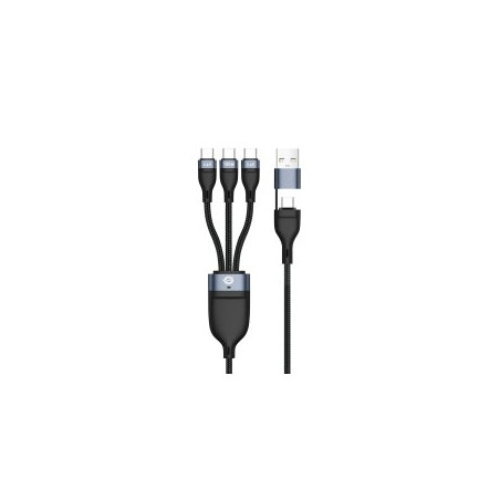 CABLE USB-C 3EN1 CONCEPTRONIC A 3xUSB-C MACHO 100W 1.50m ADAPTADOR A USB-A - ETTA06B15C