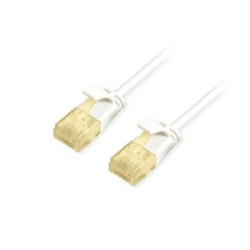 LATIGUILLO SLIM U/UTP CATEGORIA 6A LIBRE HALOGENOS 0.5M COLOR BLANCO 626002 - 626002