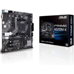 Placa Base Asus Prime A520M-K Socket AM4/ DDR4/ PCIe 3.0/ Micro ATX - 90MB1500-M0EAY0