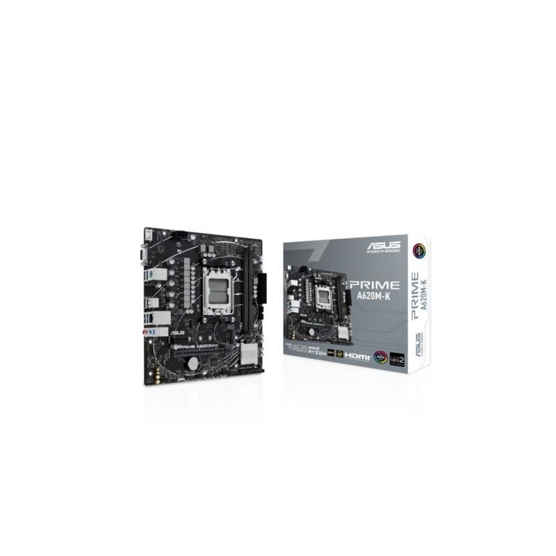 Placa Base Asus Prime A620M-K Socket AM5/ DDR5/ PCIe 4.0/ Micro ATX - 90MB1F40-M0EAY0