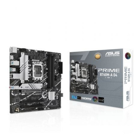Placa Base Asus Prime B760M-A D4-CSM/ Socket 1700/ DDR4/ PCIe 4.0/ Micro ATX - 90MB1D00-M1EAYC