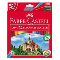 FABER-CASTELL C.24 LAPICES COLORES SURTIDOS - 120124-2