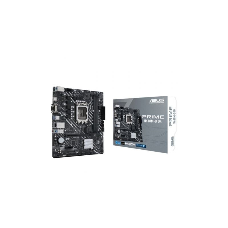 Placa Base Asus Prime H610M-D D4/ Socket 1700/ DDR4/ PCIe 4.0/ Micro ATX - 90MB1A00-M0EAY0