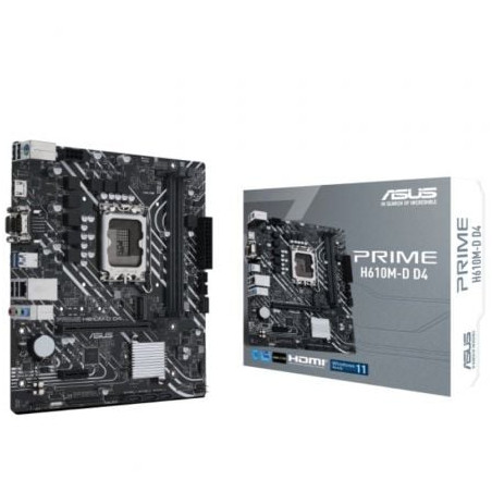 Placa Base Asus Prime H610M-D D4/ Socket 1700/ DDR4/ PCIe 4.0/ Micro ATX - 90MB1A00-M0EAY0