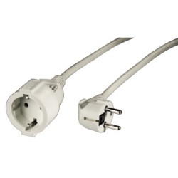 HAMA Cable extension Schucko 10m Blanco - 47867