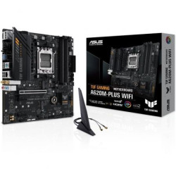 Placa Base Asus TUF GAMING A620M-PLUS WiFi Socket AM5/ DDR5/ PCIe 4.0/ Micro ATX - 90MB1F00-M0EAY0