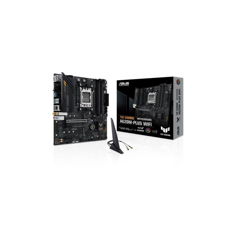 Placa Base Asus TUF GAMING A620M-PLUS WiFi Socket AM5/ DDR5/ PCIe 4.0/ Micro ATX - 90MB1F00-M0EAY0