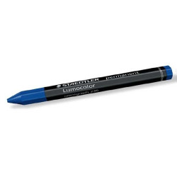 STAEDTLER Cera hexagonal permanente Lumocolor 113x12mm diam azul - 236-3-2