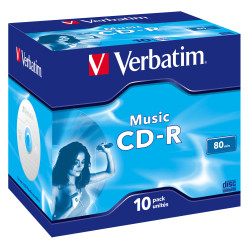 VERBATIM CD-R AUDIO 80m (Pack de 10 unidades) - 43365-2